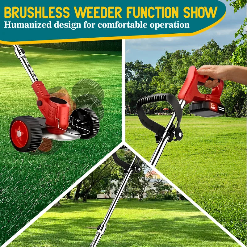 Cordless Lawn Mower With Weed trimmer