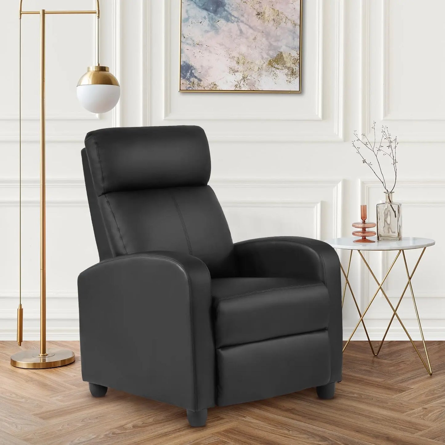 Massage Recliner Sofa with Lumbar Support