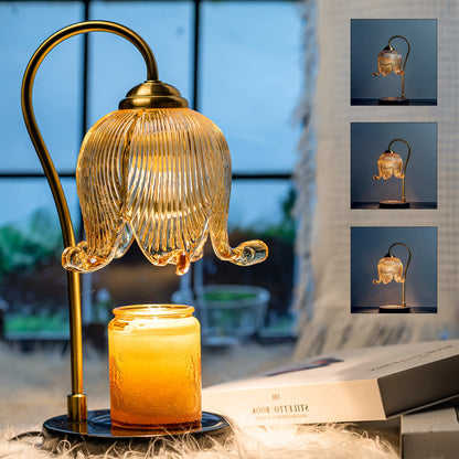 Tulip night light with Warm Candle Table Lamp that is fireless