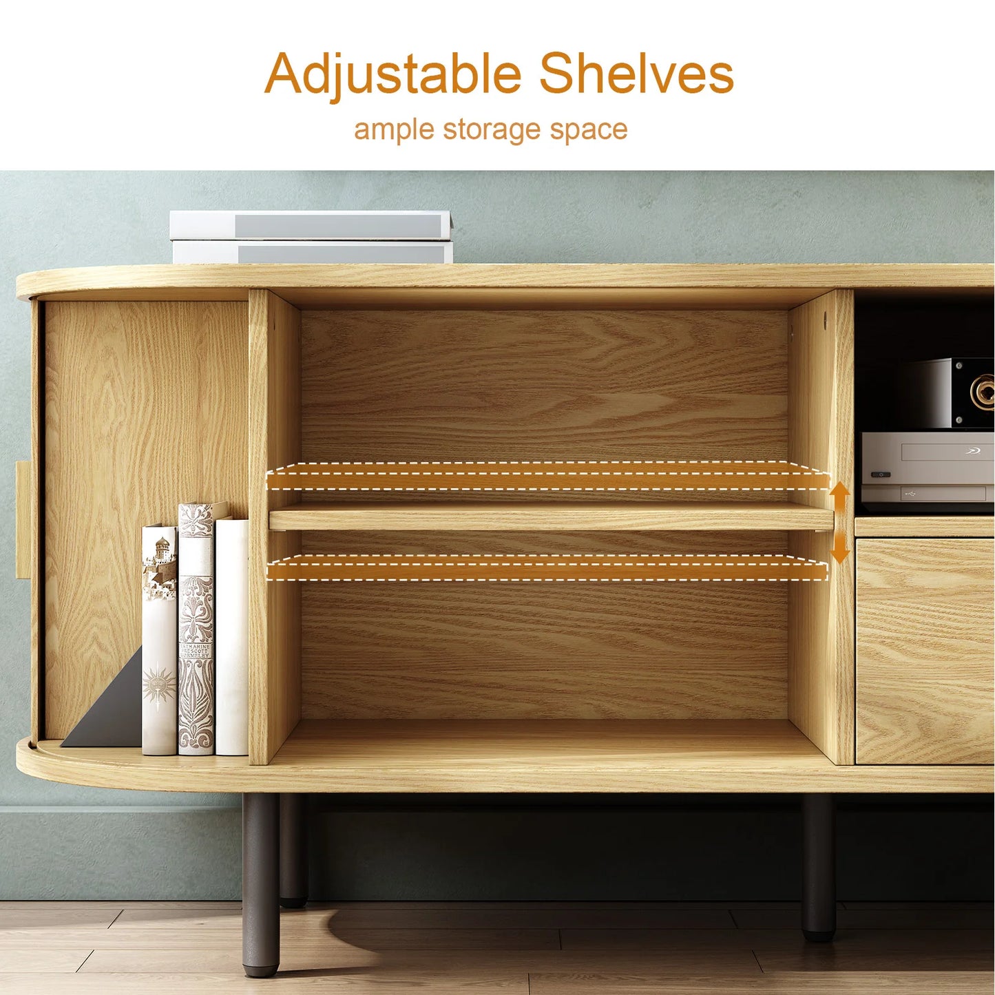 69" TV Stand With Storage