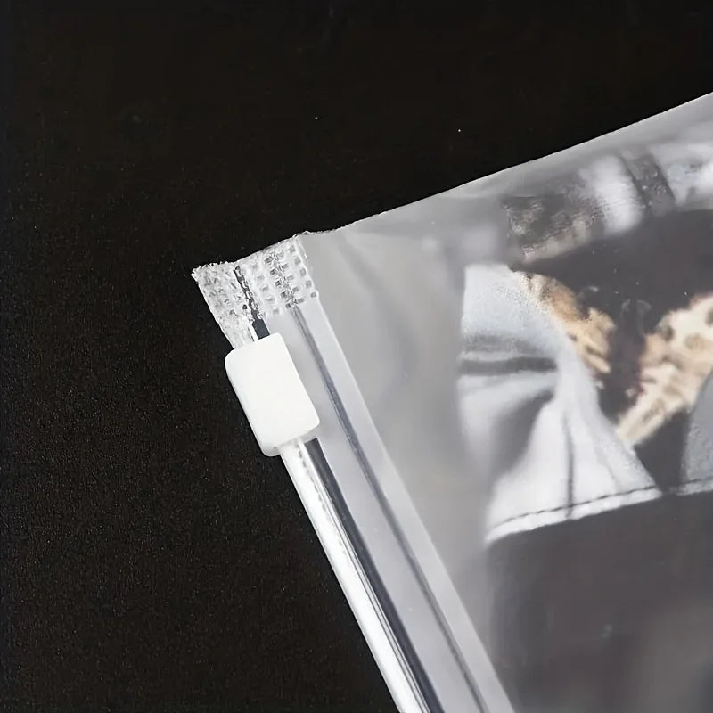 100-Pack Plastic Zipper Lock Bags