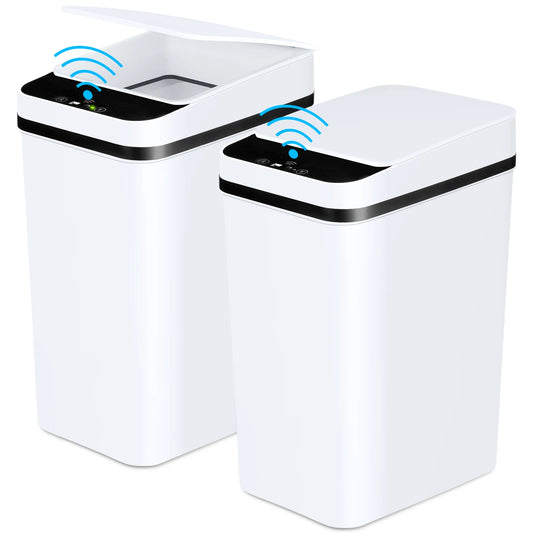 2 Pack touchless Trash Cans