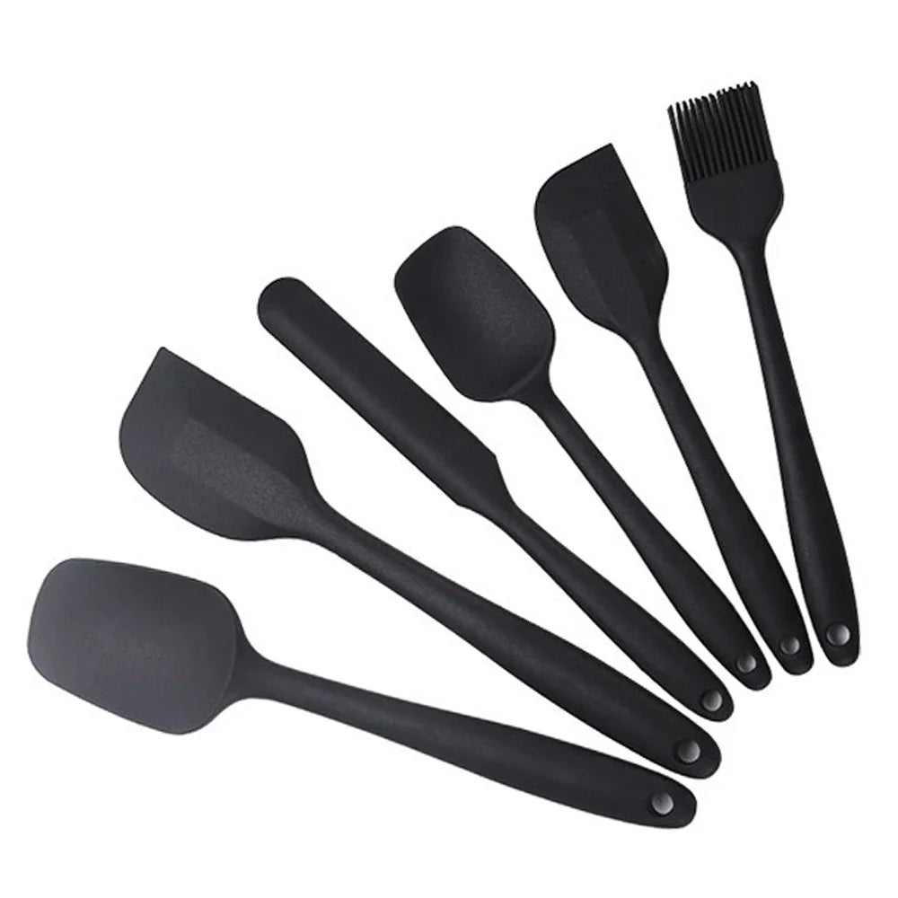 6Pcs Silicone Heat Resistant Spatulas