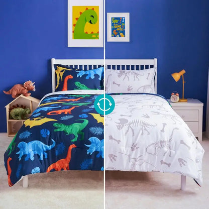 5 piece Dinosaur Twin Comforter set in a Bag