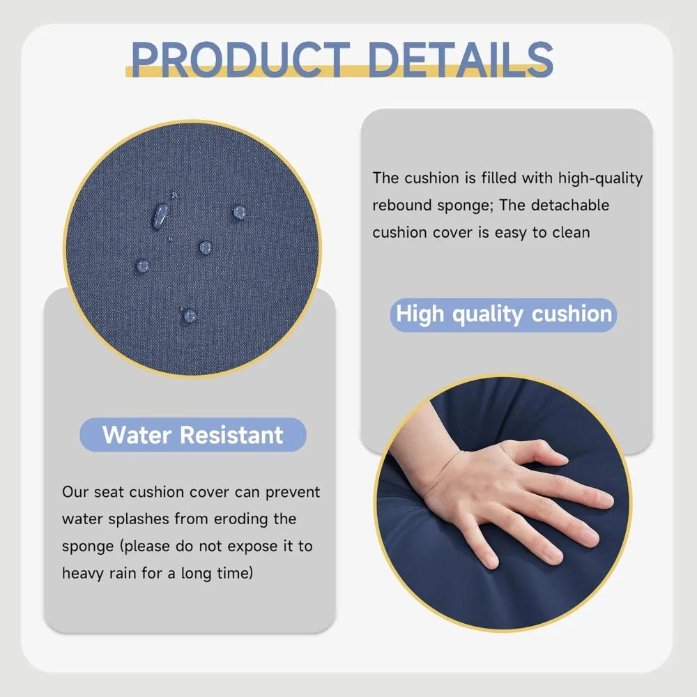 6-Piece Outdoor Patio Set with propane Fire Pit