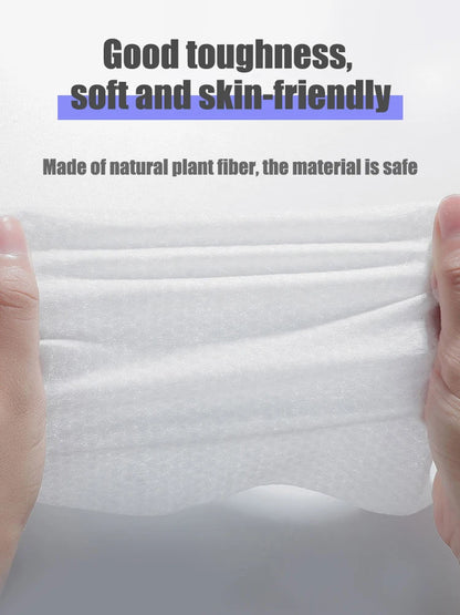 100PCS Natural Disposable and reusable Face Towels