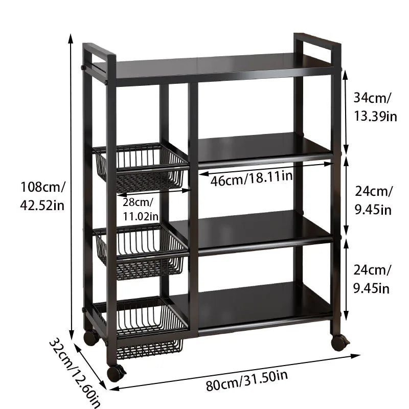 4 Layer Multi-Functional Storage Rack
