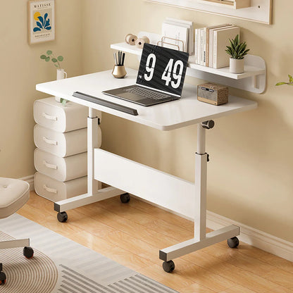Mobile Standing Desk With Adjustable Tabletop