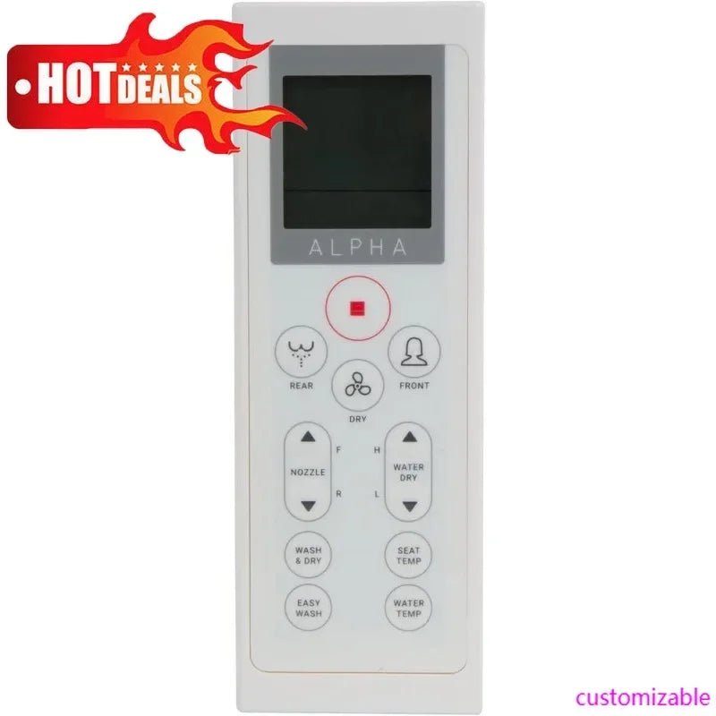 Elongated Bidet Toilet Seat With Wireless Remote.