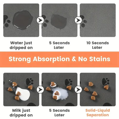 Feeding Mat with Rubber Backing