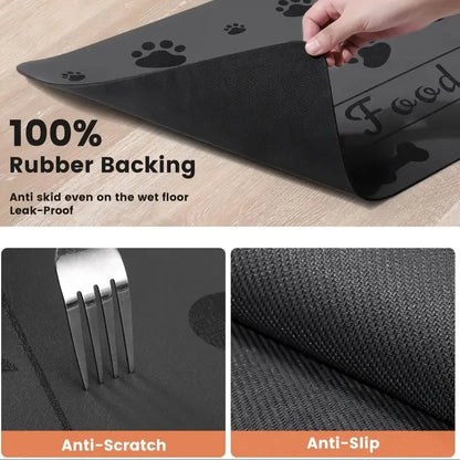 Feeding Mat with Rubber Backing