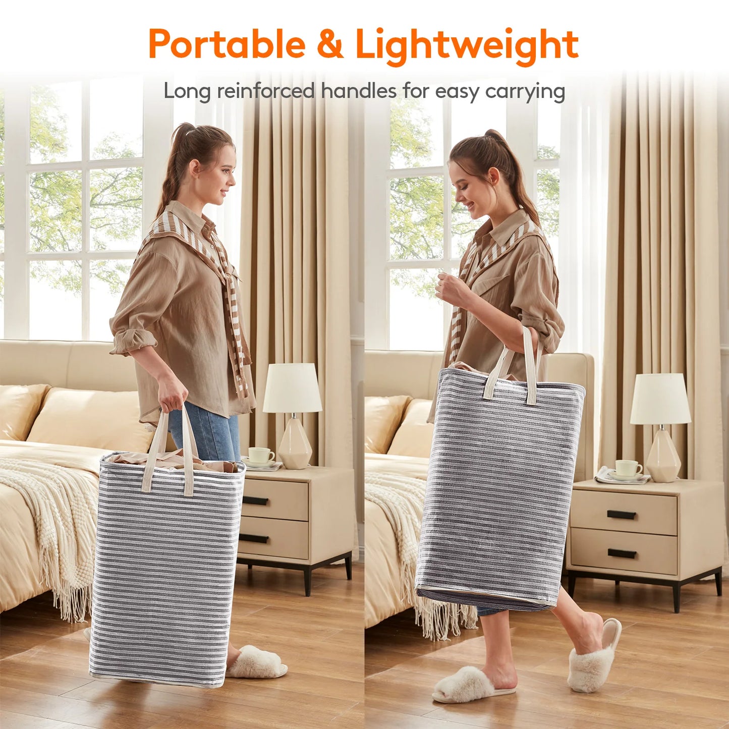 Large Waterproof Collapsible Laundry Hamper