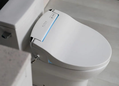 Elongated Bidet Toilet Seat With Wireless Remote.