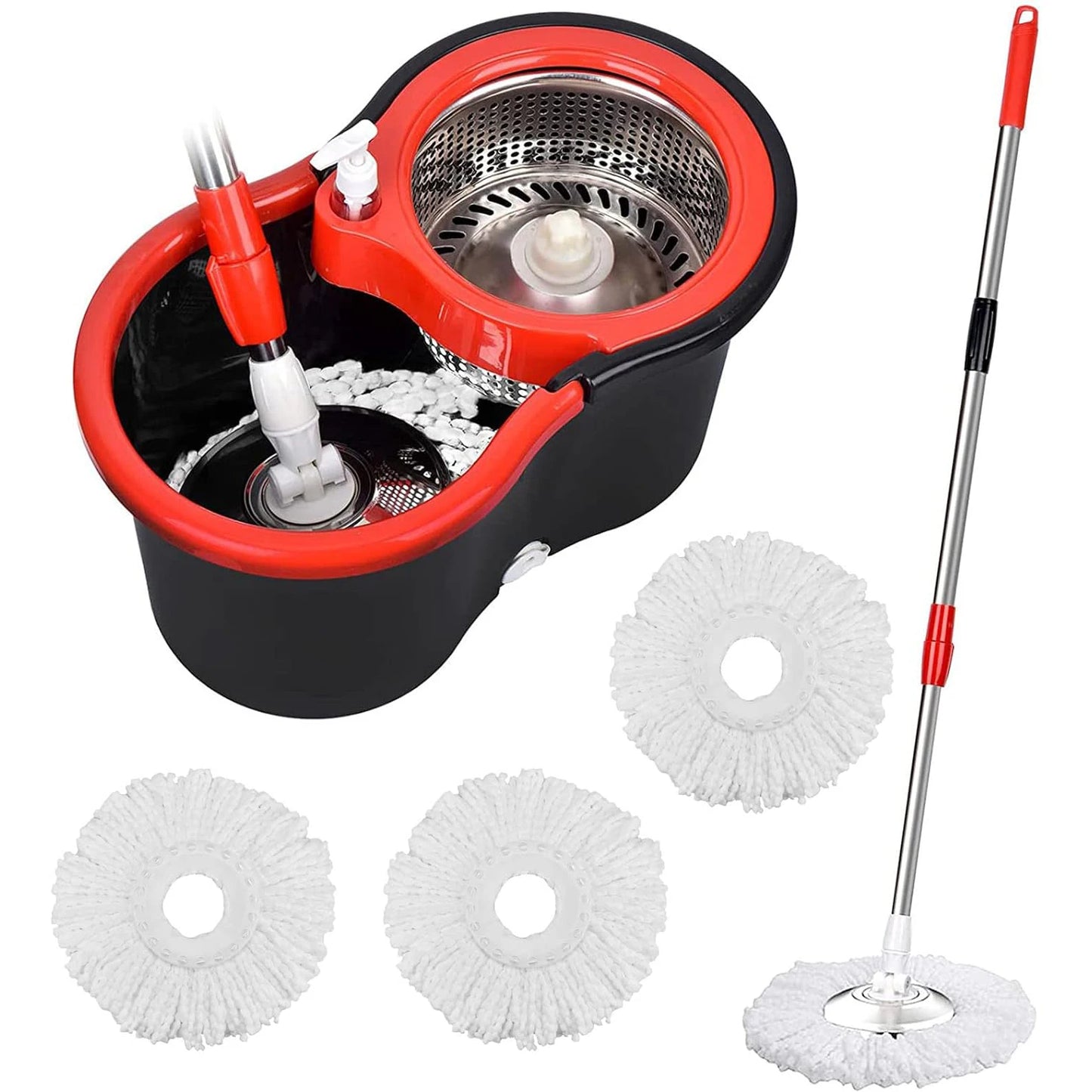 Spin Mop Bucket Set with Wring System
