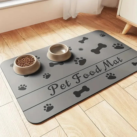 Feeding Mat with Rubber Backing