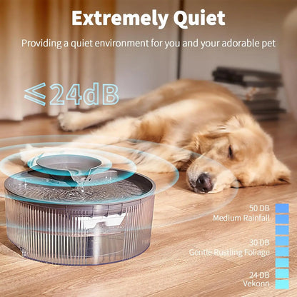 Multi-Pet Water Fountain with 3 Filters