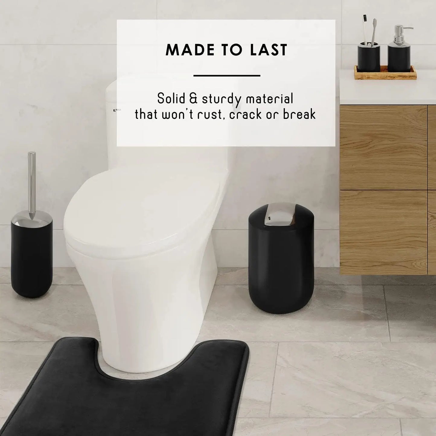 20-Piece Black Bathroom  Set