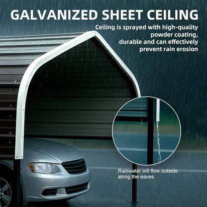 12x20 FT Metal Carport for RV and Trucks