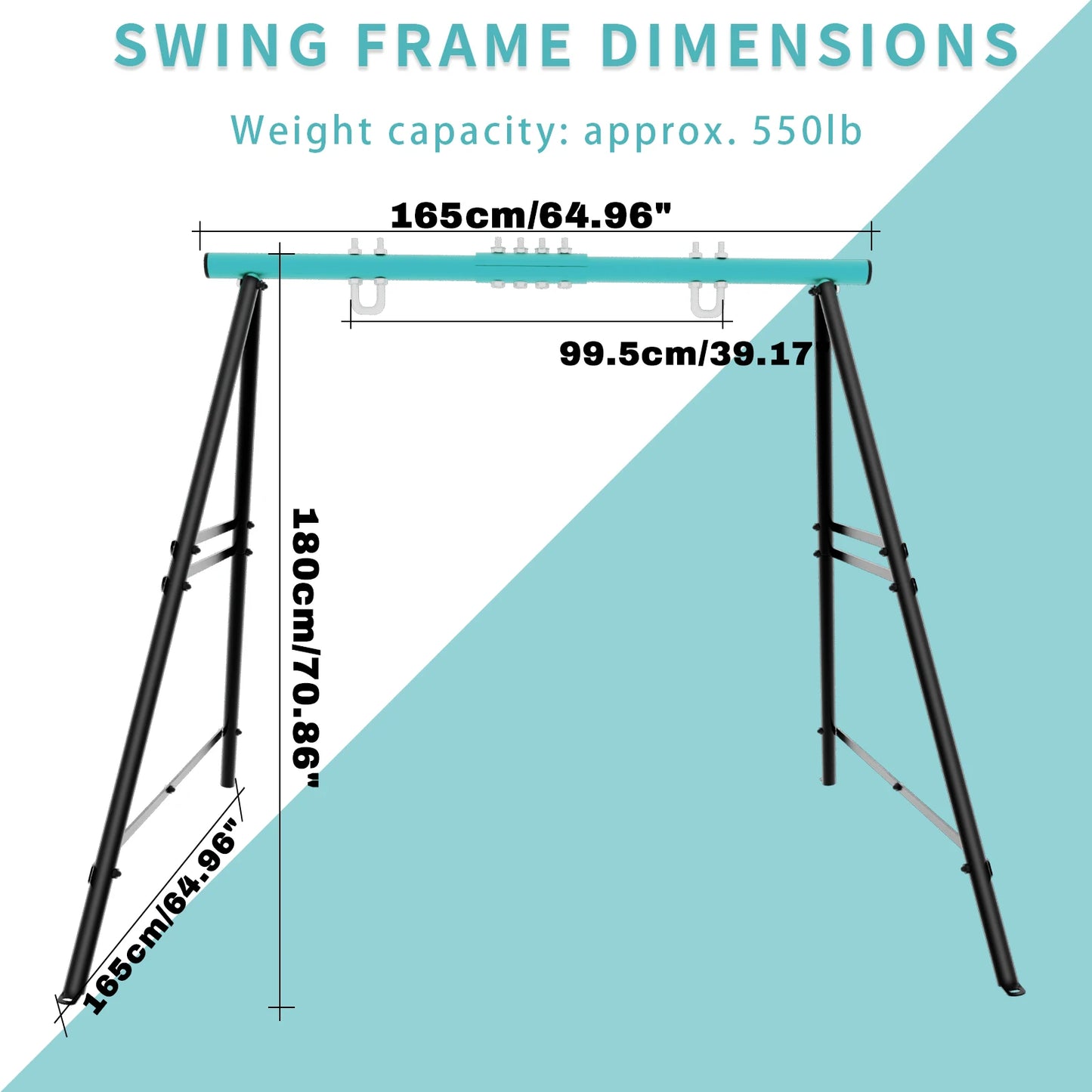 Heavy-Duty Backyard Swing Frame