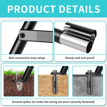 Heavy-Duty Backyard Swing Frame