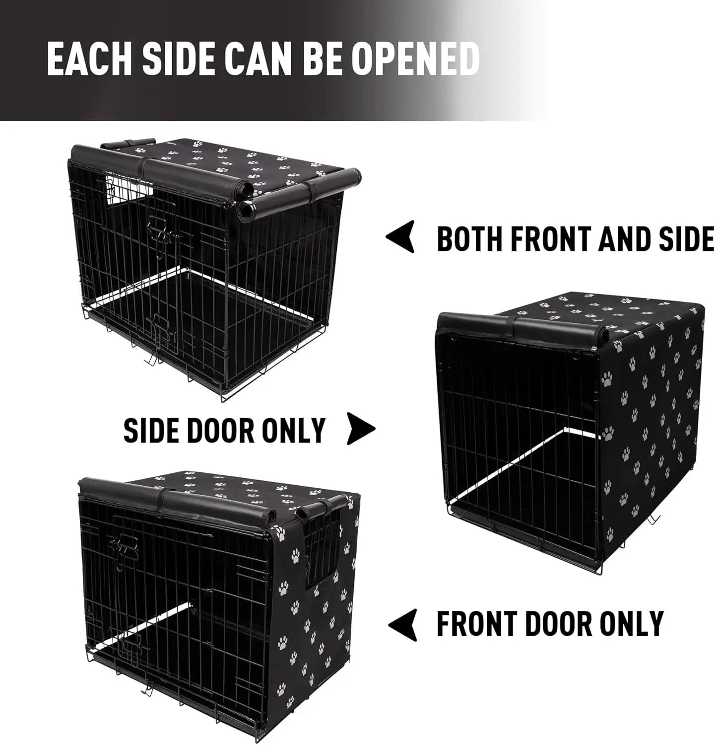 Dog Crate Cover for 24-48 Inch Wire Kennel