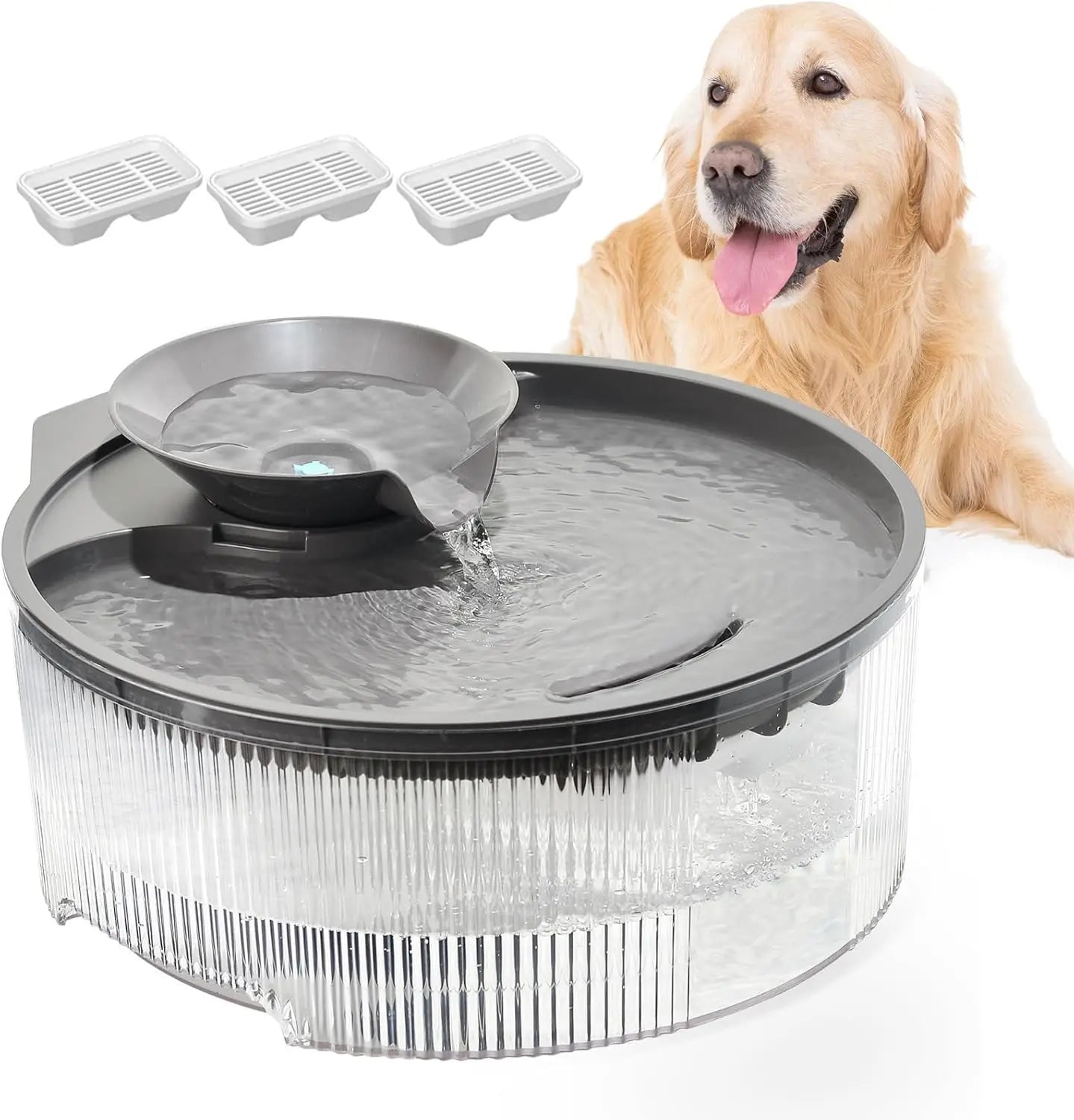 Multi-Pet Water Fountain with 3 Filters