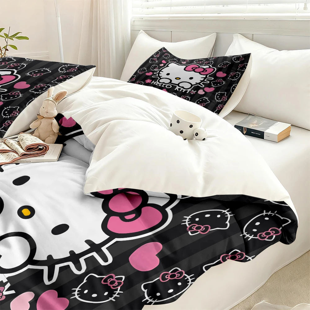 Hello Kitty Cover is a comfortable and lightweight quilt