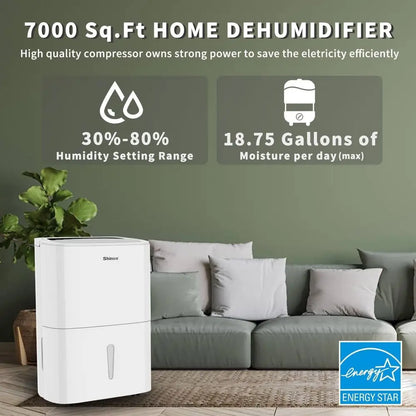 7,000 Sq. Ft. High-Efficiency Dehumidifier