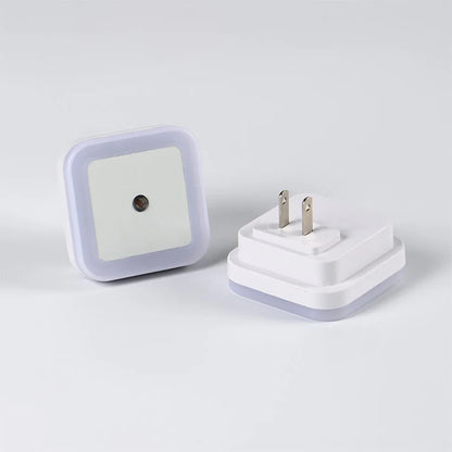 Plug in Led Night Light  with Auto Dusk to Dawn Sensor and white lights